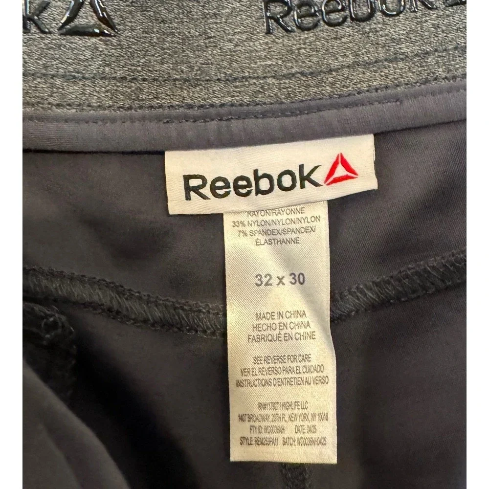 Reebok Pants Men 32x30 Gray‎ Performance Commuter 6-pocket Activewear NEW